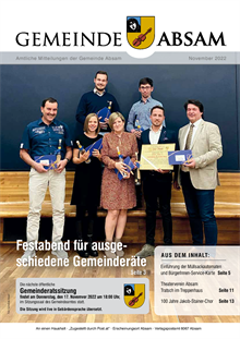 Gemeindezeitung November 2022